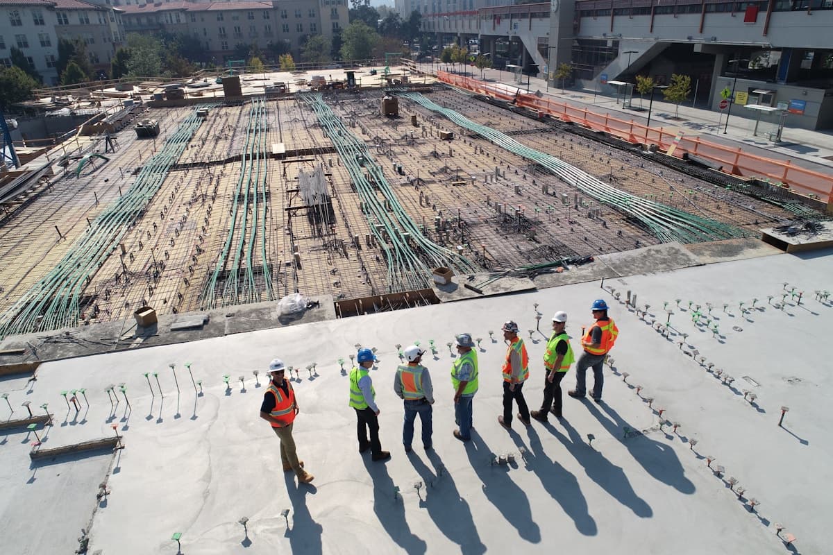 Construction crew on a Brooklyn job site
